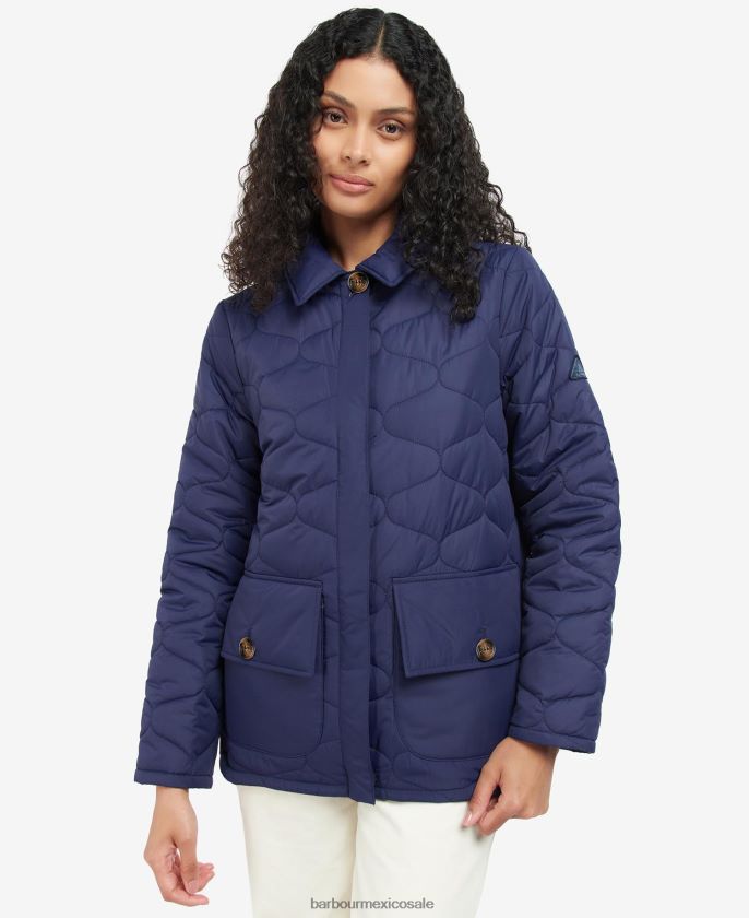 Barbour 8B6RFZ1498 ropa tinta eterna mujer chaqueta acolchada leilani