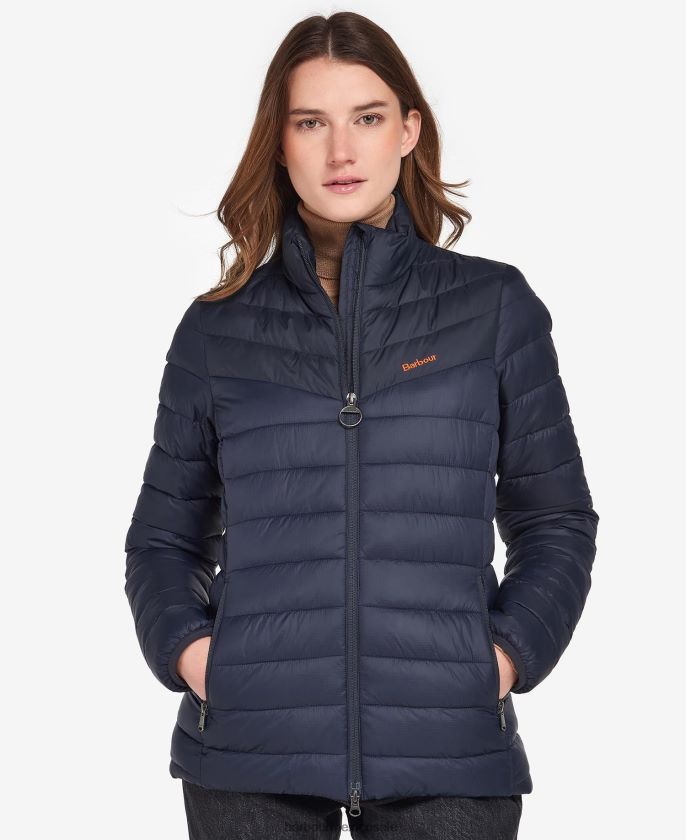 Barbour 8B6RFZ1499 ropa fuego/azul marino oscuro/vestido mujer chaqueta acolchada blencarn