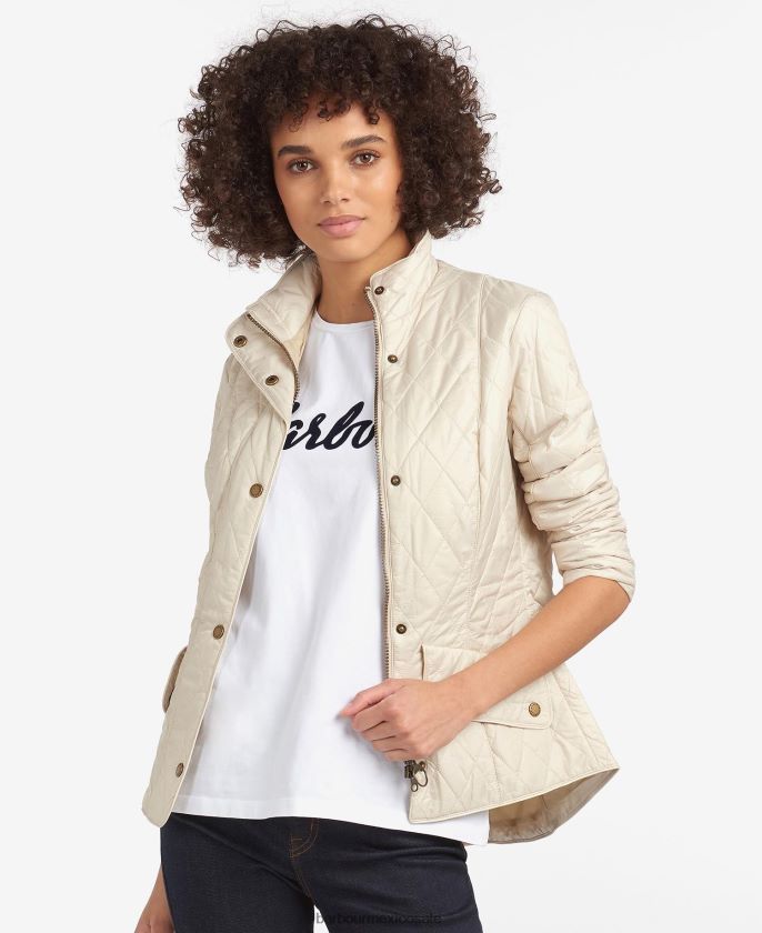 Barbour 8B6RFZ1501 ropa piedra negra mujer chaqueta acolchada de caballería de peso mosca