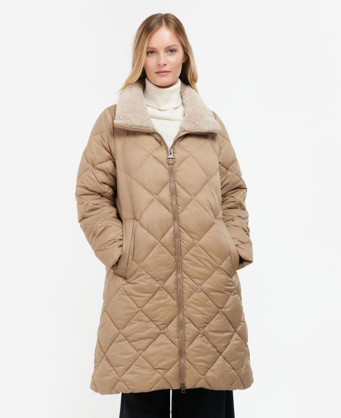 Barbour 8B6RFZ1513 ropa hoja de helecho/tartán clásico mujer chaqueta acolchada kilmory