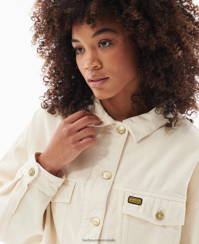 Barbour 8B6RFZ1613 ropa Guijarro mujer chamarra de mezclilla lorimer