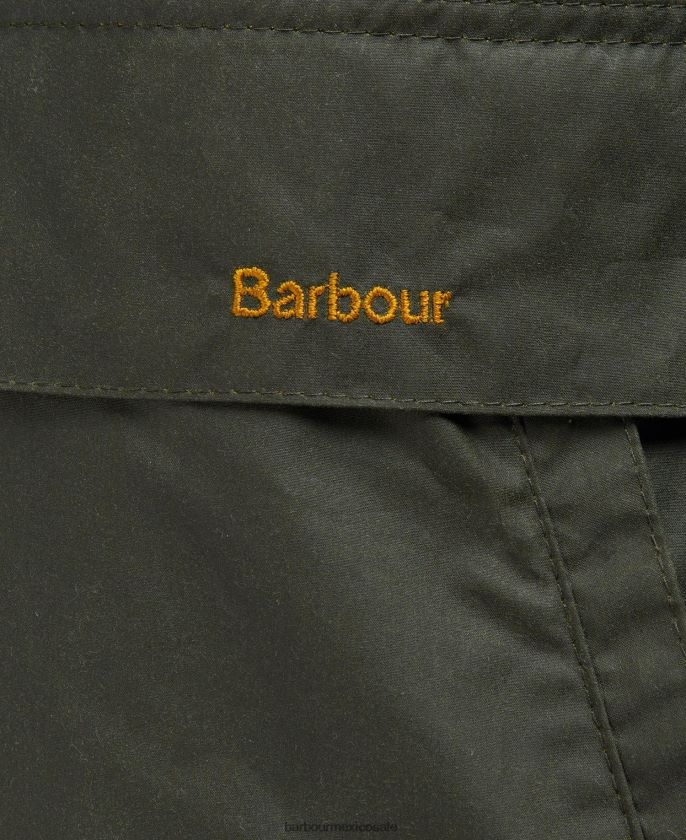 Barbour 8B6RFZ1367 ropa archivo oliva/antiguo mujer chaqueta encerada eddleston