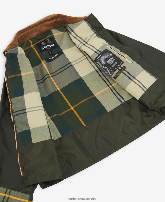 Barbour 8B6RFZ1367 ropa archivo oliva/antiguo mujer chaqueta encerada eddleston