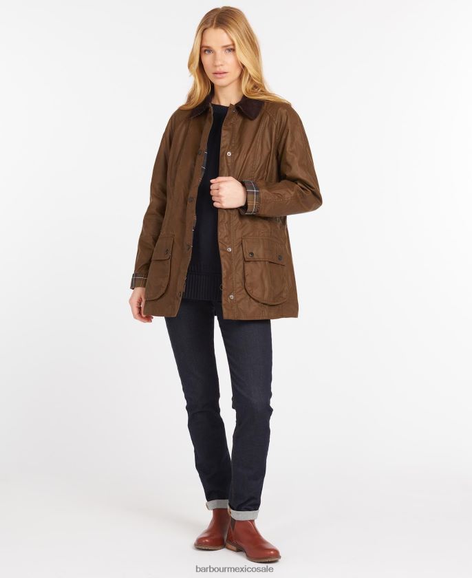 Barbour 8B6RFZ1368 ropa ladrar mujer chaqueta de cera beadnell