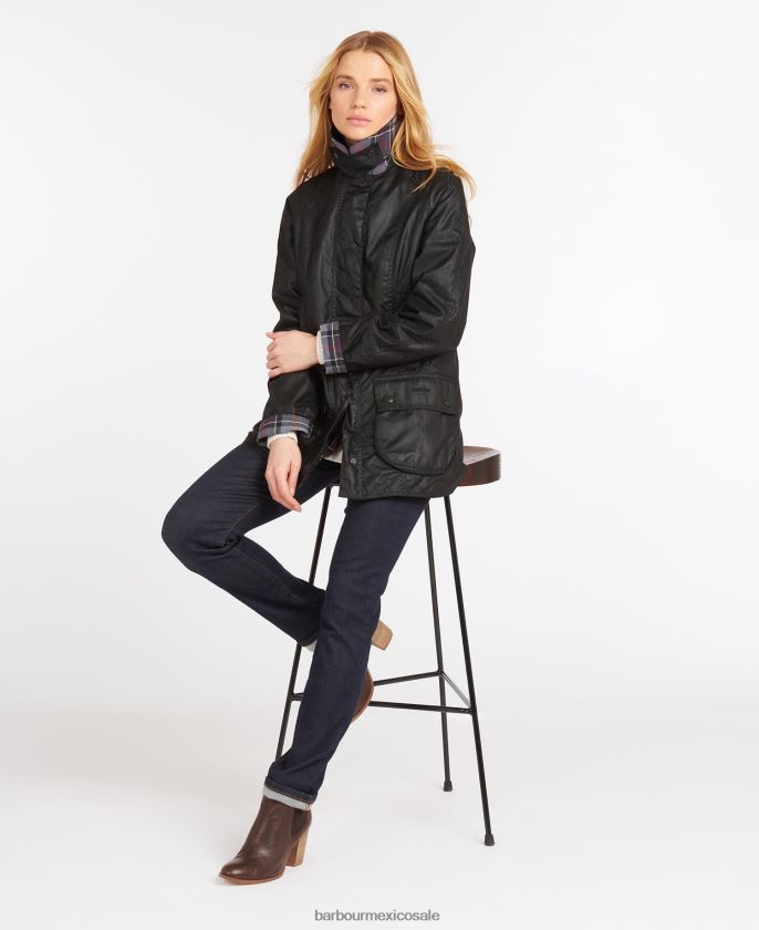 Barbour 8B6RFZ1370 ropa ladrar mujer chaqueta de cera beadnell