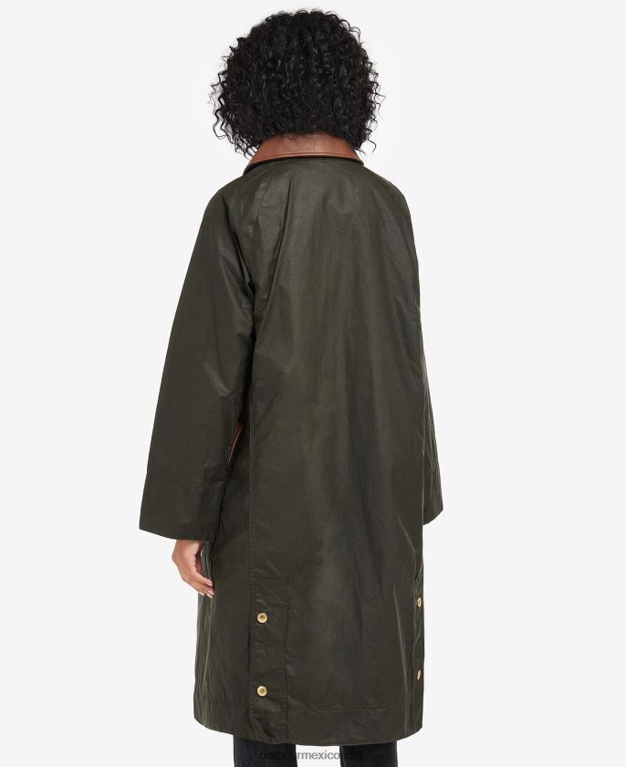 Barbour 8B6RFZ1371 ropa archivo oliva/antiguo mujer chaqueta encerada barbada
