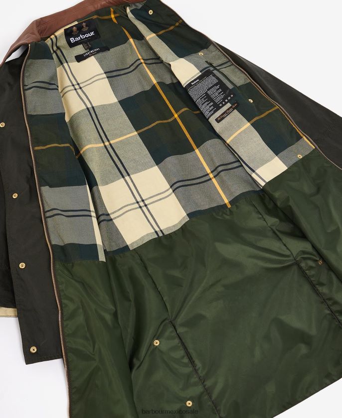 Barbour 8B6RFZ1371 ropa archivo oliva/antiguo mujer chaqueta encerada barbada