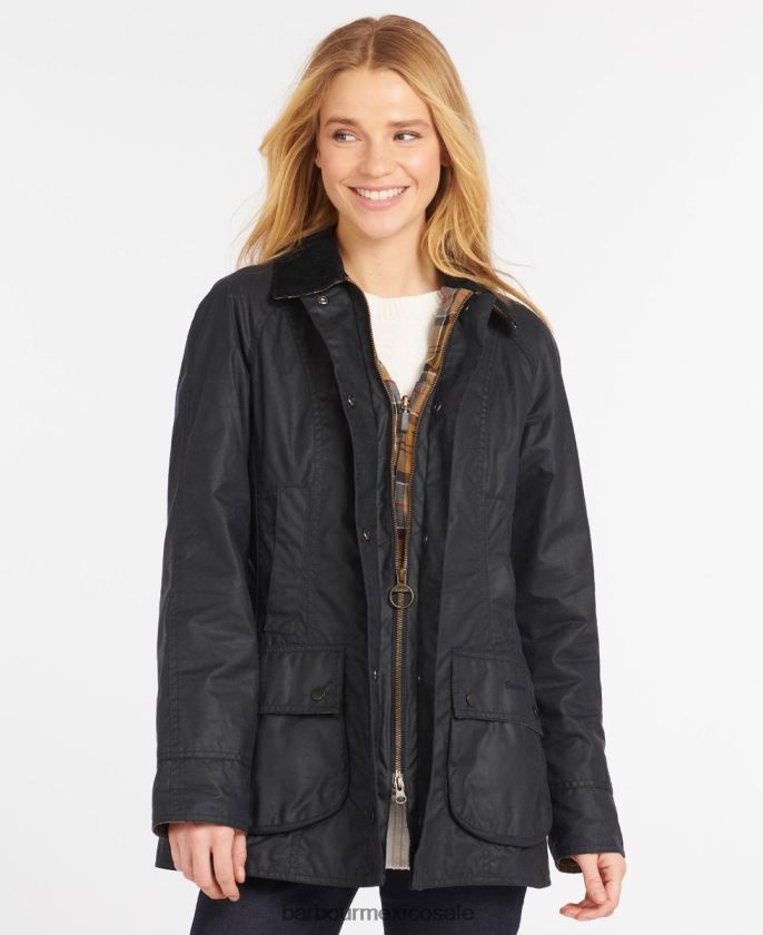 Barbour 8B6RFZ1373 ropa ladrar mujer chaqueta de cera beadnell