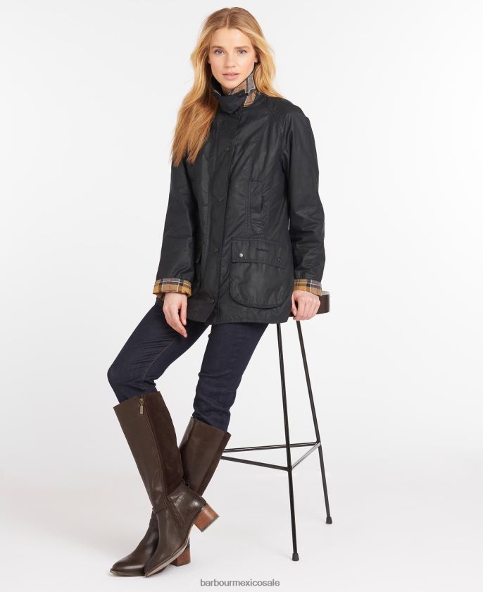 Barbour 8B6RFZ1373 ropa ladrar mujer chaqueta de cera beadnell