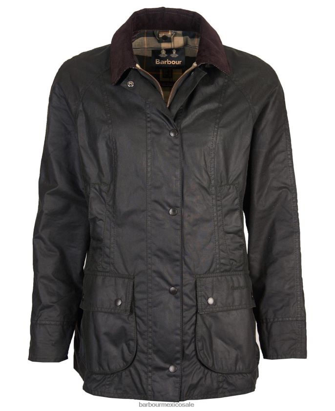 Barbour 8B6RFZ1376 ropa ladrar mujer chaqueta de cera beadnell