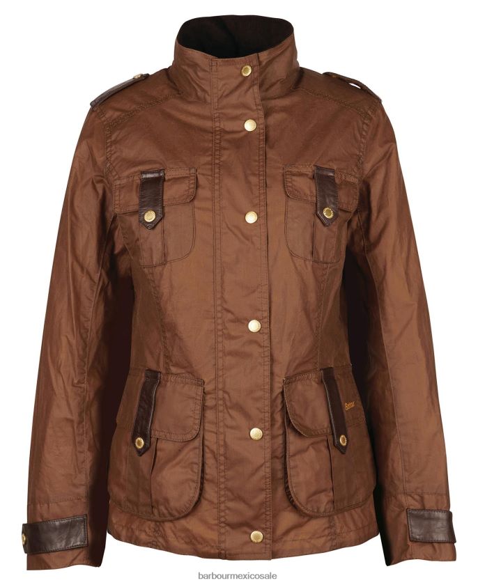 Barbour 8B6RFZ1377 ropa archivo oliva/antiguo mujer chaqueta encerada de defensa premium