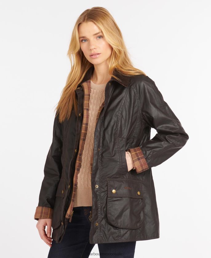 Barbour 8B6RFZ1381 ropa ladrar mujer chaqueta de cera beadnell