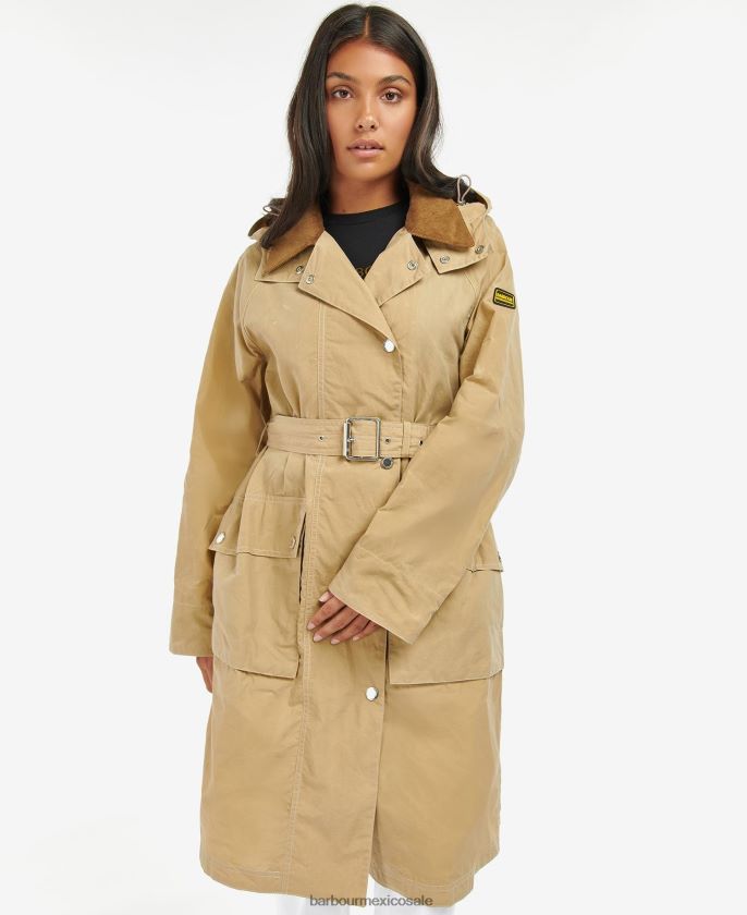 Barbour 8B6RFZ1529 ropa verde medianoche/cuadro verde medianoche mujer gabardina impermeable rossin