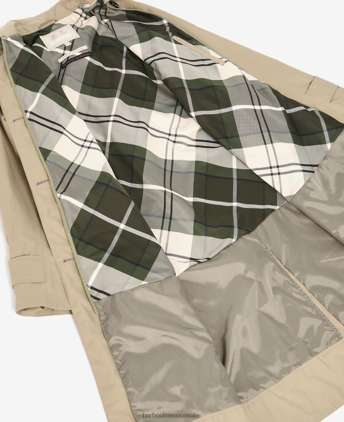 Barbour 8B6RFZ1530 ropa azul marino oscuro/álamo antiguo mujer gabardina somerland