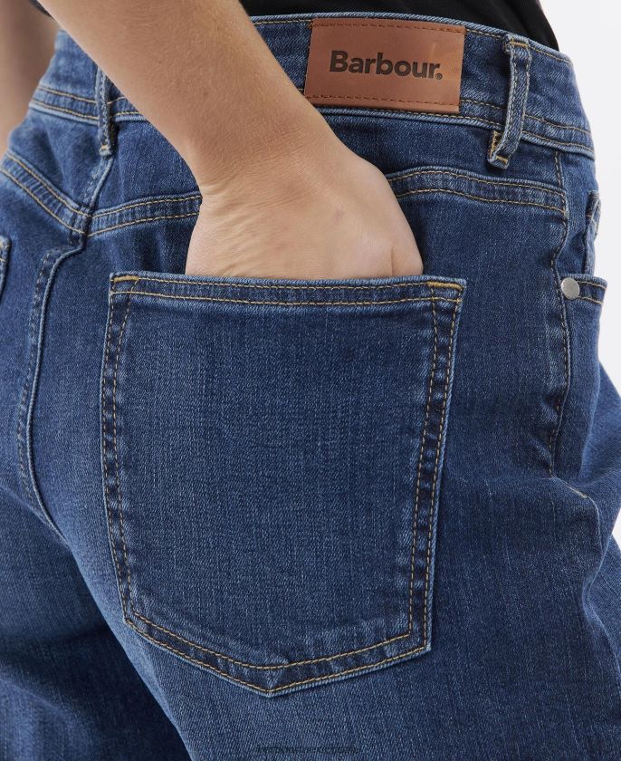 Barbour 8B6RFZ1762 ropa crudo mujer pantalones cortos de mezclilla maddison