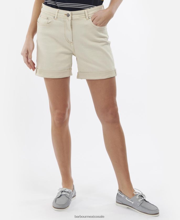 Barbour 8B6RFZ1769 ropa crudo mujer pantalones cortos de mezclilla maddison