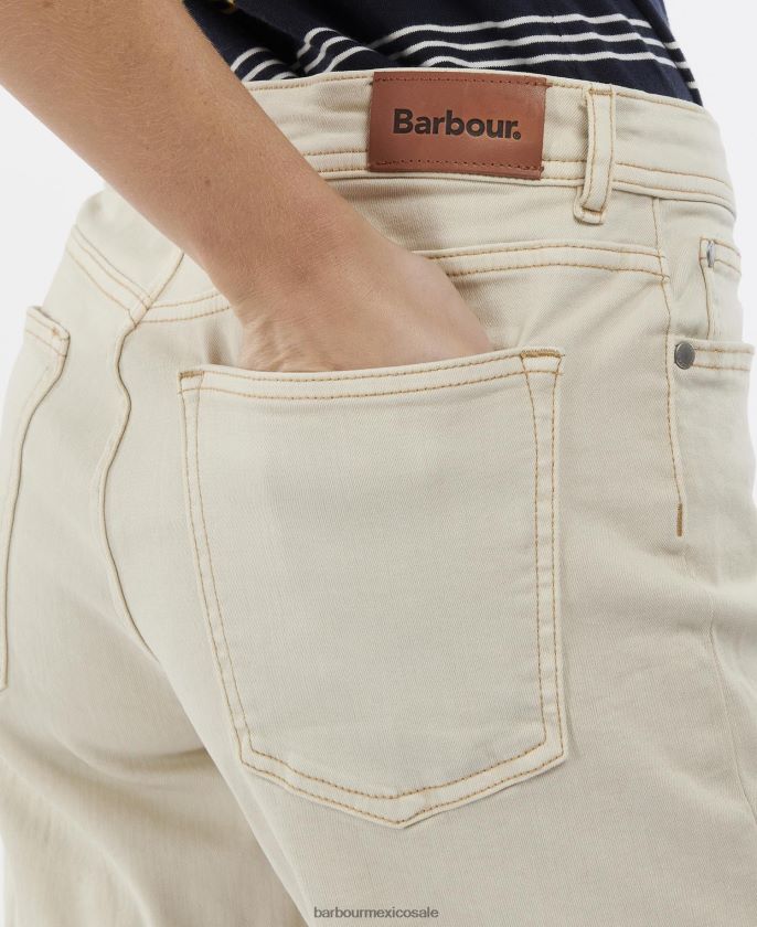 Barbour 8B6RFZ1769 ropa crudo mujer pantalones cortos de mezclilla maddison