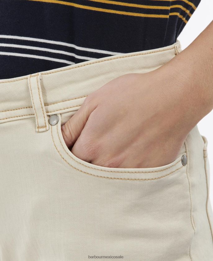 Barbour 8B6RFZ1769 ropa crudo mujer pantalones cortos de mezclilla maddison