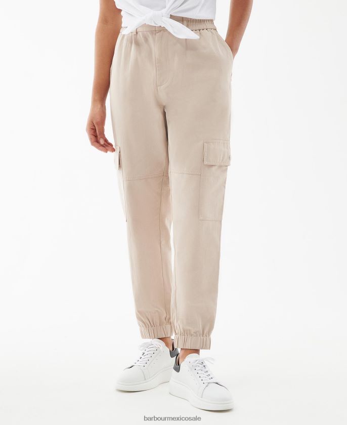 Barbour 8B6RFZ1771 ropa verde medianoche mujer pantalones mónaco