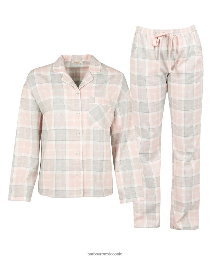 Barbour 8B6RFZ2038 ropa tartán rosa mujer schlafanzug-set ellery