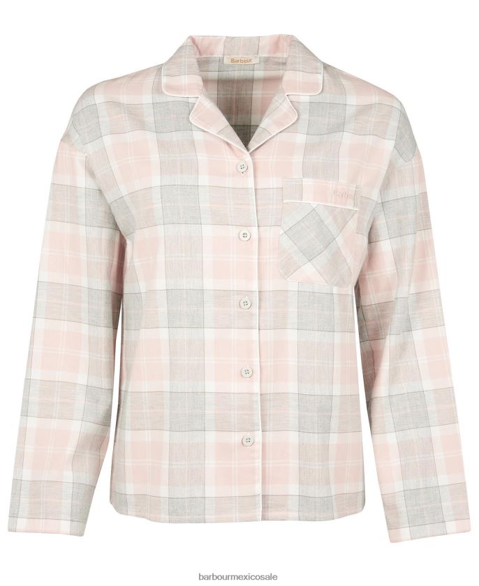 Barbour 8B6RFZ2038 ropa tartán rosa mujer schlafanzug-set ellery