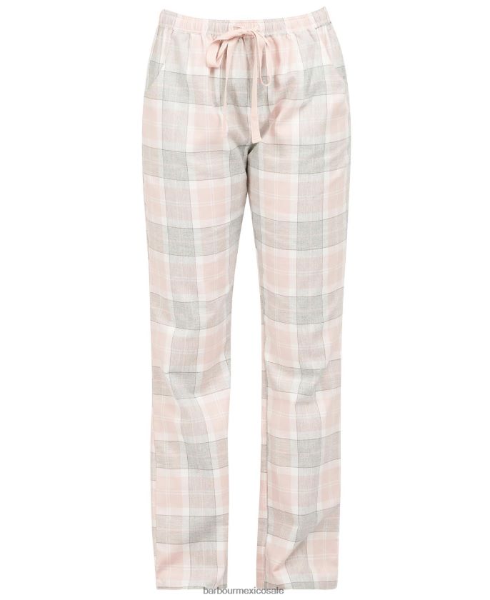 Barbour 8B6RFZ2038 ropa tartán rosa mujer schlafanzug-set ellery