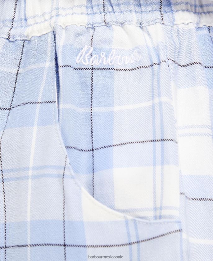 Barbour 8B6RFZ2044 ropa tartán rosa mujer pantalones de pijama nancy