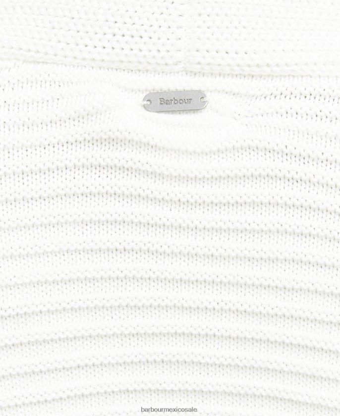 Barbour 8B6RFZ1913 ropa Armada mujer cárdigan de punto Guernsey