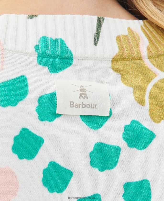 Barbour 8B6RFZ1914 ropa multi clásico mujer suéter de punto con espuela de caballero