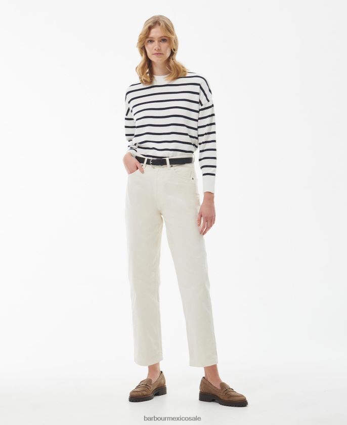 Barbour 8B6RFZ1916 ropa nube mujer suéter tejido a rayas bradley