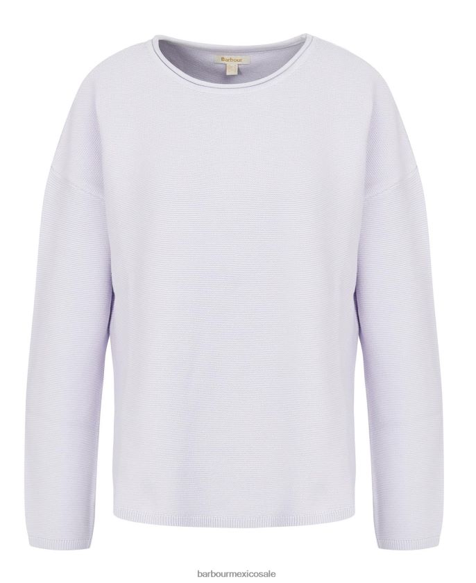 Barbour 8B6RFZ1921 ropa lavanda mujer jersey de punto marinero