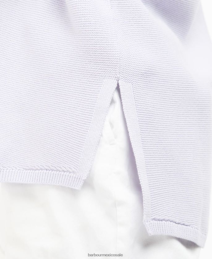 Barbour 8B6RFZ1921 ropa lavanda mujer jersey de punto marinero