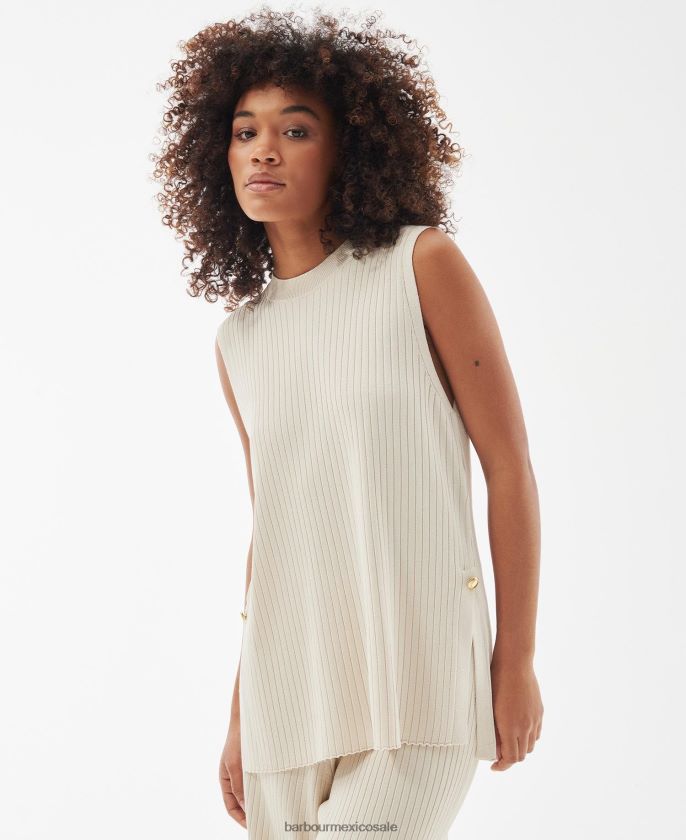 Barbour 8B6RFZ1934 ropa Guijarro mujer chaleco de punto anderson