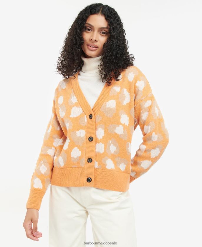 Barbour 8B6RFZ1938 ropa papaya mujer cárdigan maara
