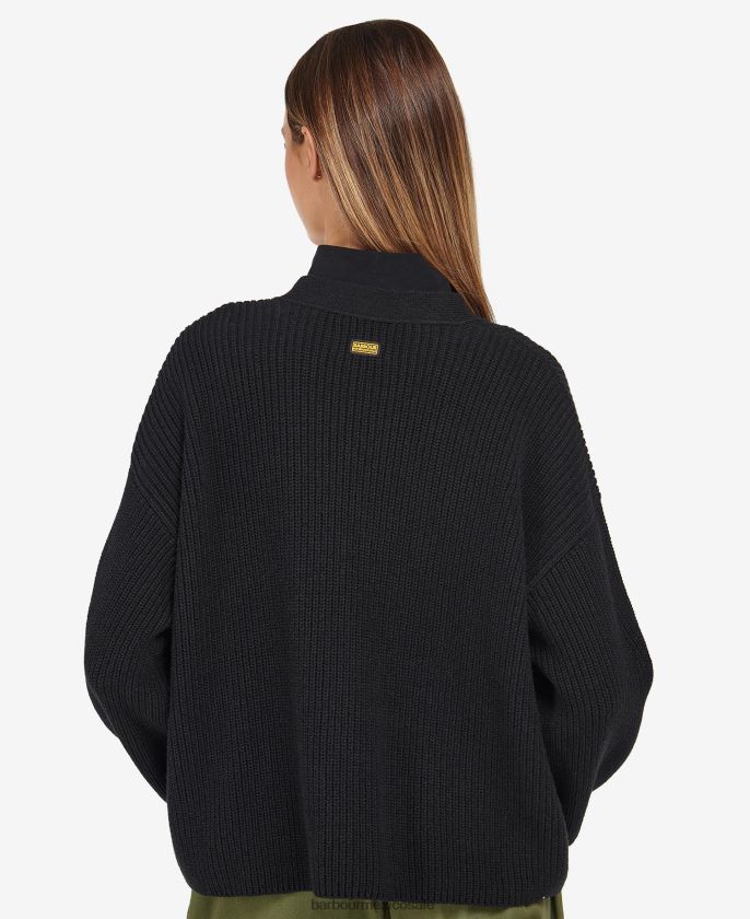 Barbour 8B6RFZ1970 ropa verde medianoche mujer cárdigan de jenson