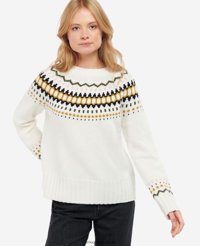 Barbour 8B6RFZ1983 ropa aran mujer lana de punto