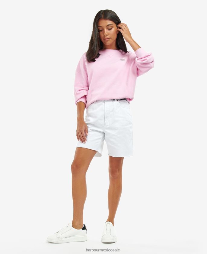 Barbour 8B6RFZ1993 ropa limonada rosa mujer sudadera rossin