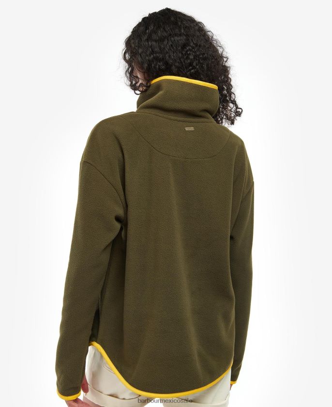 Barbour 8B6RFZ1995 ropa nori verde mujer sudadera con capucha