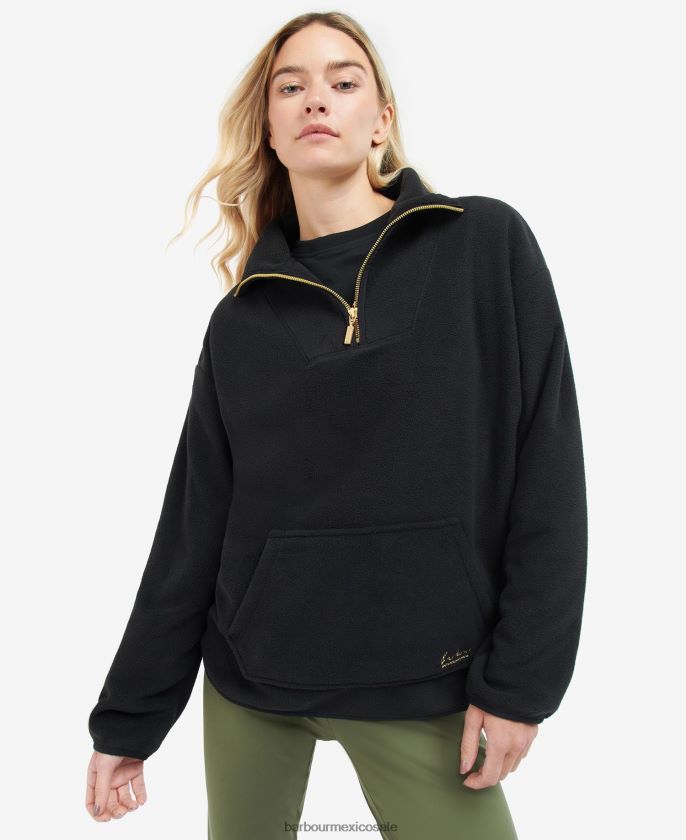 Barbour 8B6RFZ2004 ropa negro clásico mujer vellón roland