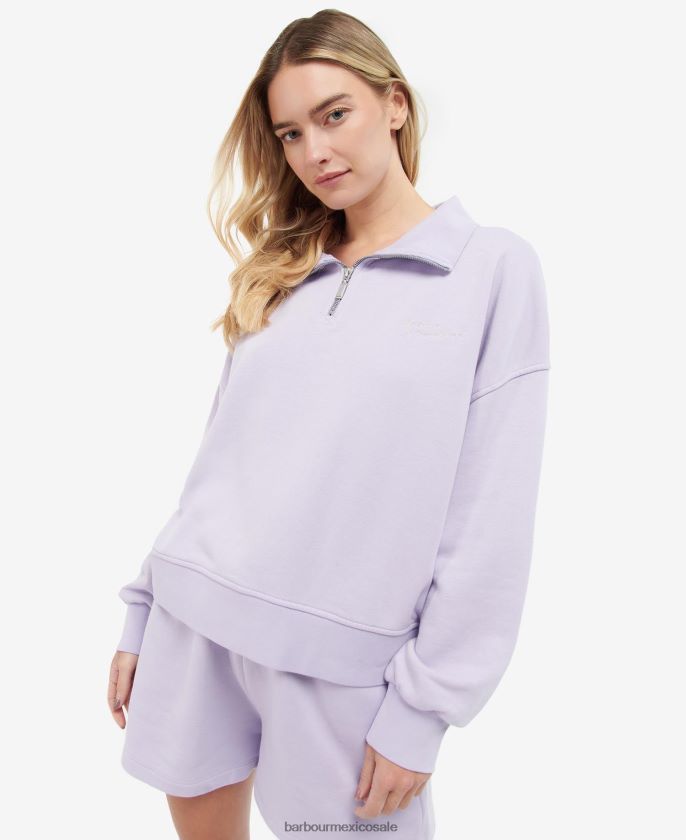 Barbour 8B6RFZ2017 ropa glicina mujer sudadera lando con media cremallera