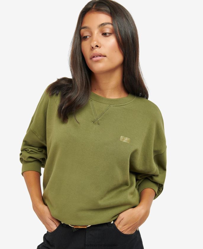 Barbour 8B6RFZ2028 ropa limonada rosa mujer sudadera rossin