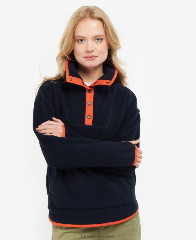 Barbour 8B6RFZ2031 ropa nori verde mujer sudadera con capucha