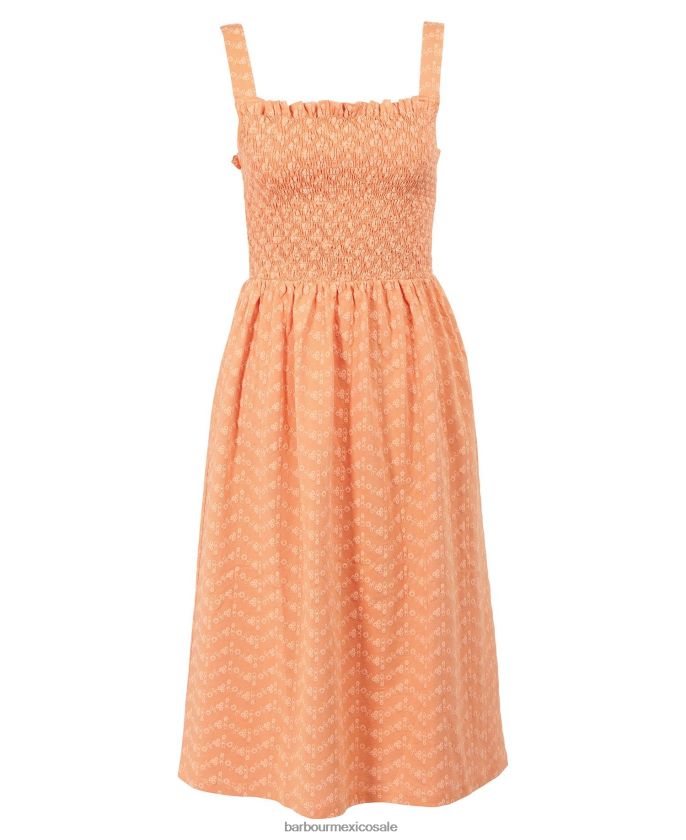 Barbour 8B6RFZ1817 ropa melocotonero mujer vestido de colina