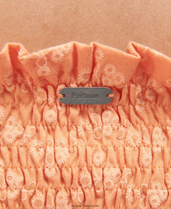 Barbour 8B6RFZ1817 ropa melocotonero mujer vestido de colina