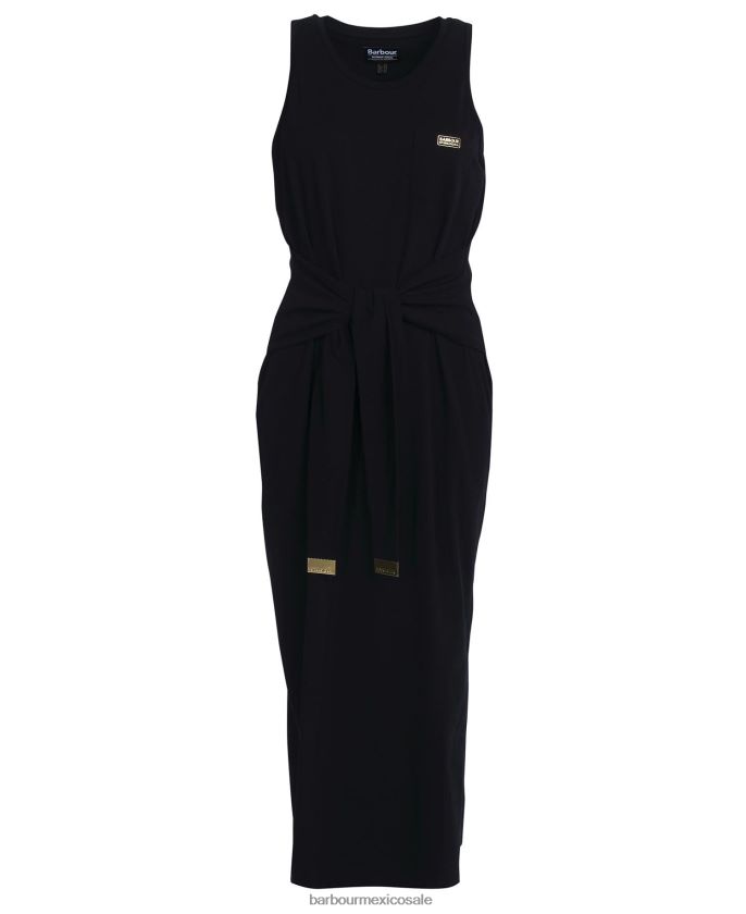 Barbour 8B6RFZ1818 ropa negro clásico mujer vestido morgan