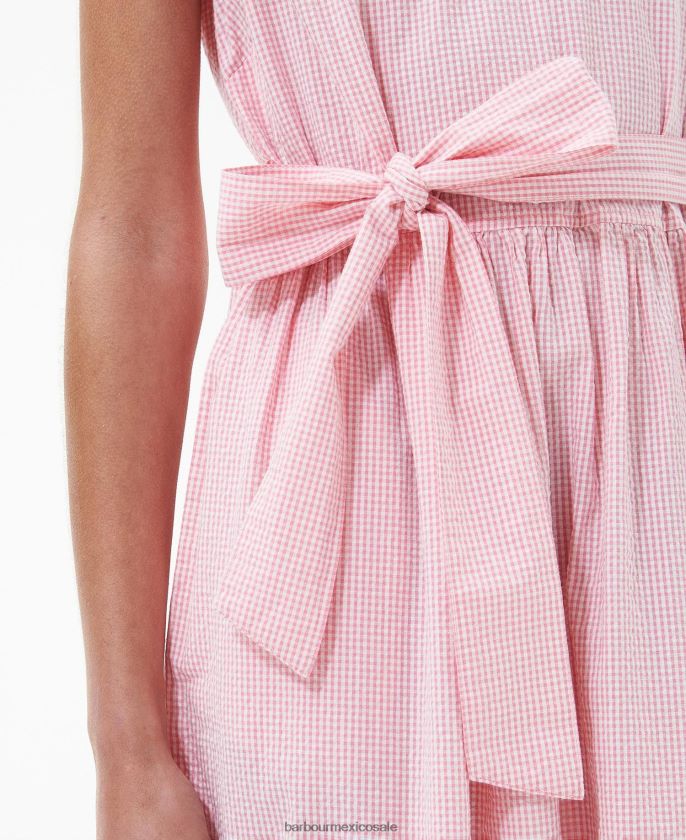 Barbour 8B6RFZ1819 ropa hibisco mujer vestido midi azalea