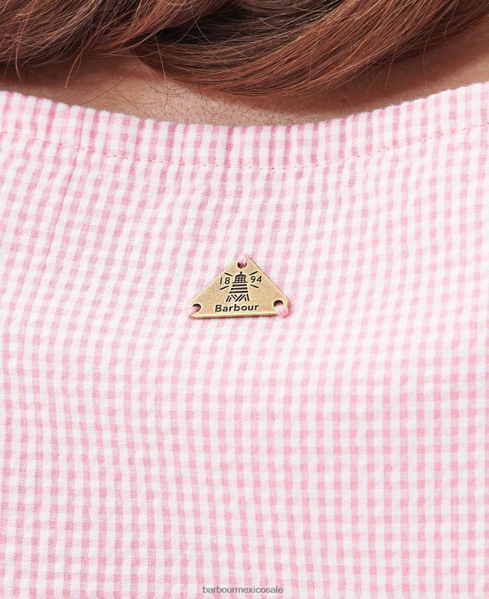 Barbour 8B6RFZ1819 ropa hibisco mujer vestido midi azalea