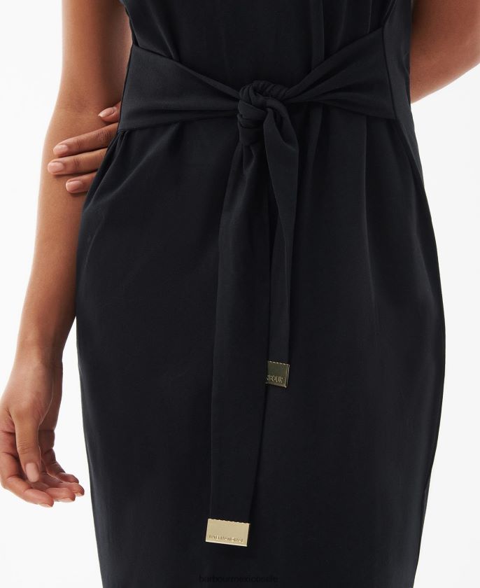 Barbour 8B6RFZ1822 ropa negro clásico mujer vestido de almas