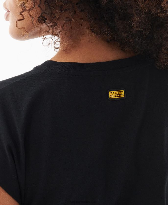 Barbour 8B6RFZ1822 ropa negro clásico mujer vestido de almas