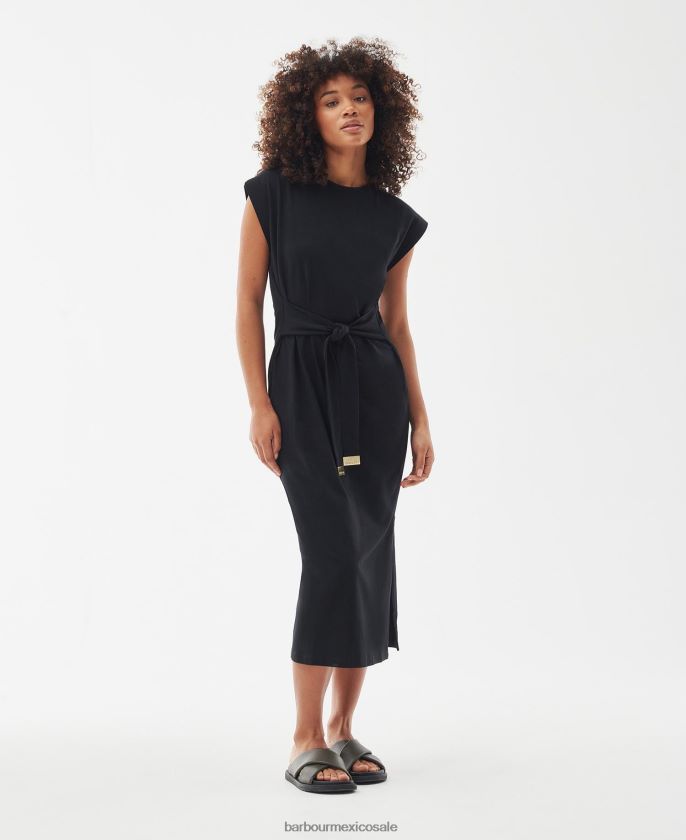 Barbour 8B6RFZ1822 ropa negro clásico mujer vestido de almas